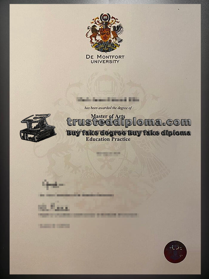 purchase realistic De Montfort University diploma