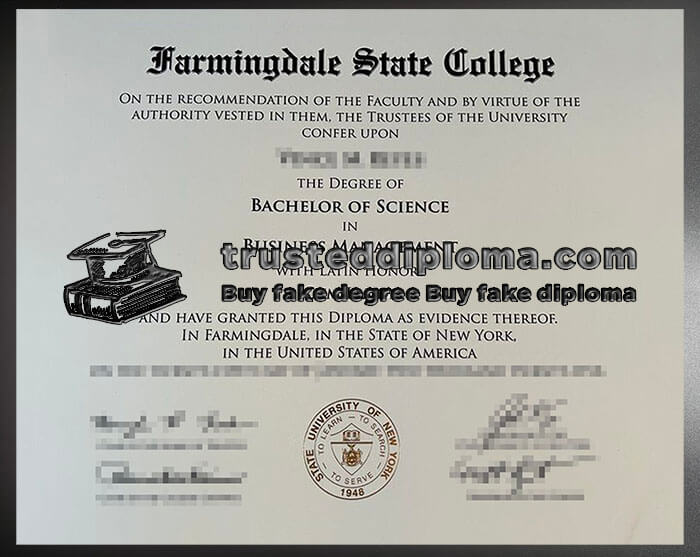 purchase realistic Farmingdale State College diploma