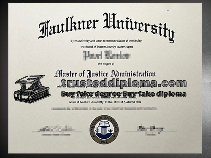 purchase realistic Faulkner University diploma