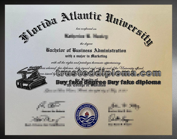 purchase realistic Florida Atlantic University diploma