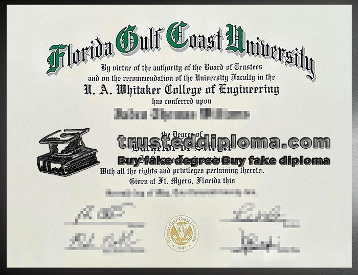 purchase realistic Florida Gulf Coast University diploma