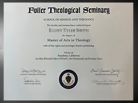 purchase realistic Fuller Theological Seminary degree