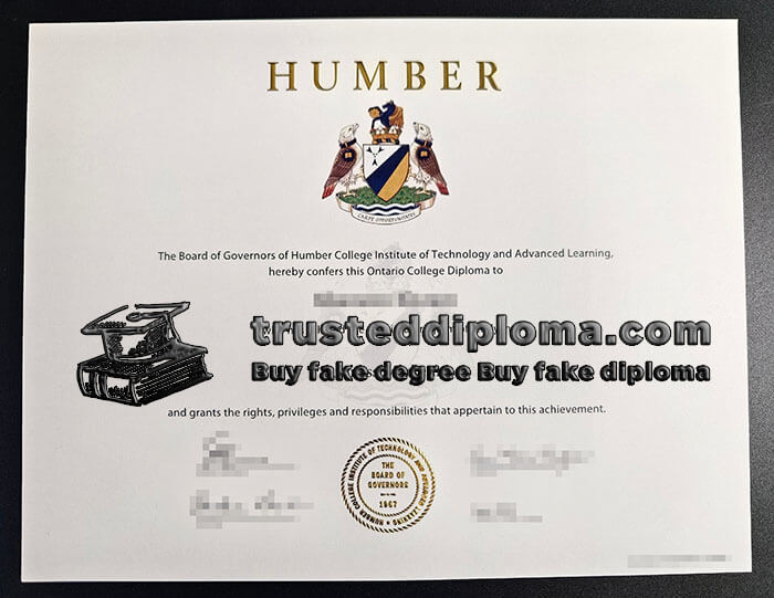 purchase realistic HUMBER College diploma