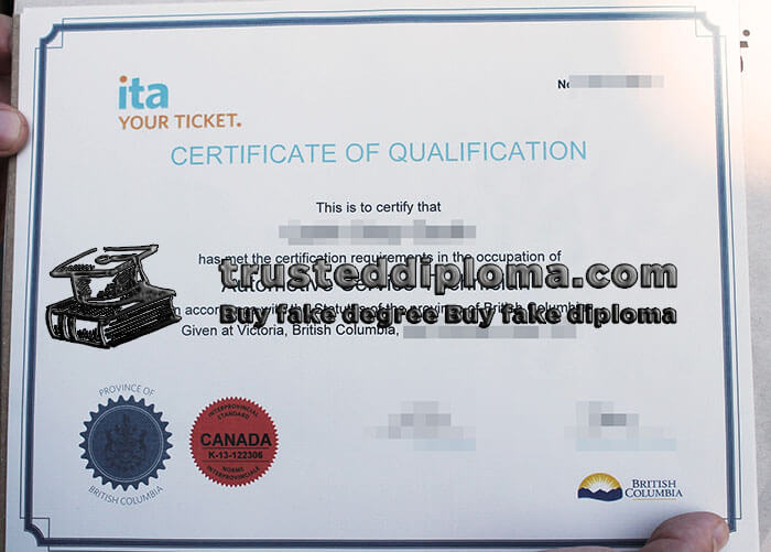 purchase realistic ITA Certificate of Qualification