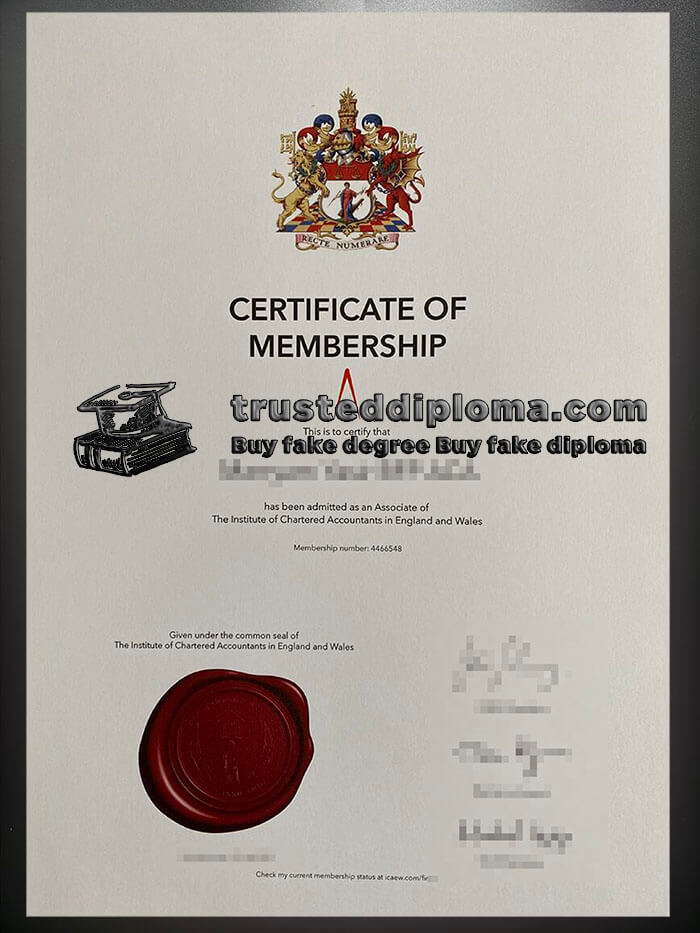 purchase realistic Institute of Chartered Accountants in England and Wales certificate