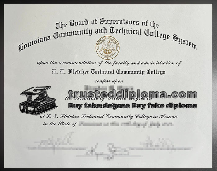 purchase realistic L E Fletcher Technical Community College diploma