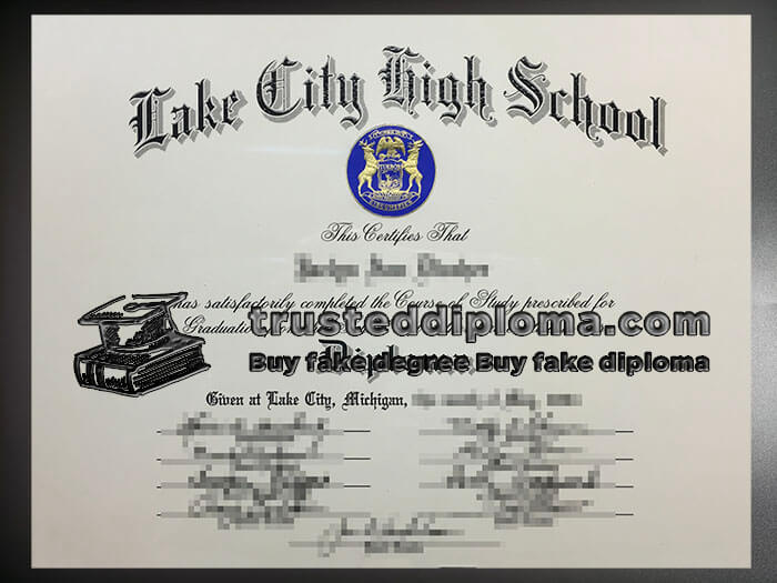 purchase realistic Lake City High School diploma