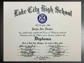 purchase realistic Lake City High School diploma