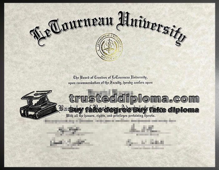 purchase realistic LeTourneau University diploma