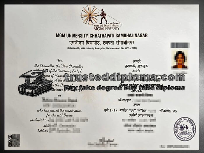 purchase realistic MGM University diploma