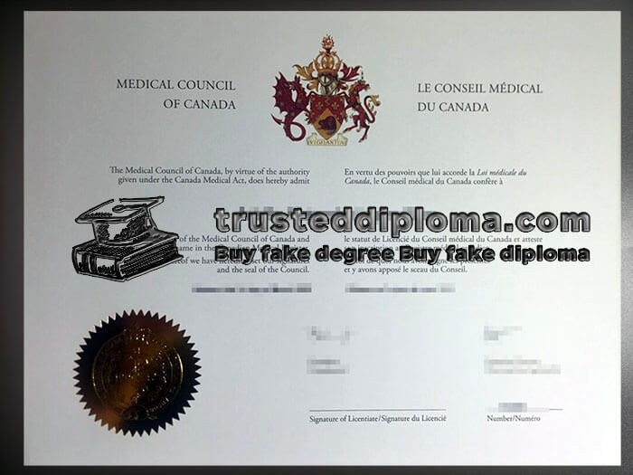 purchase realistic Medical Council of Canada certificate