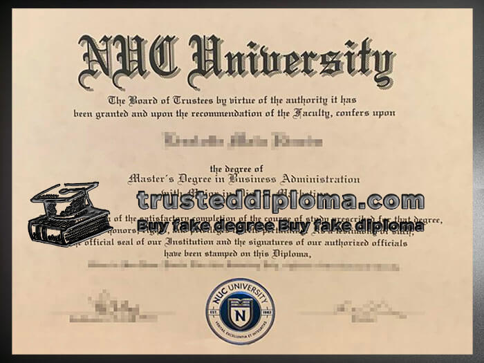 purchase realistic NUC University diploma