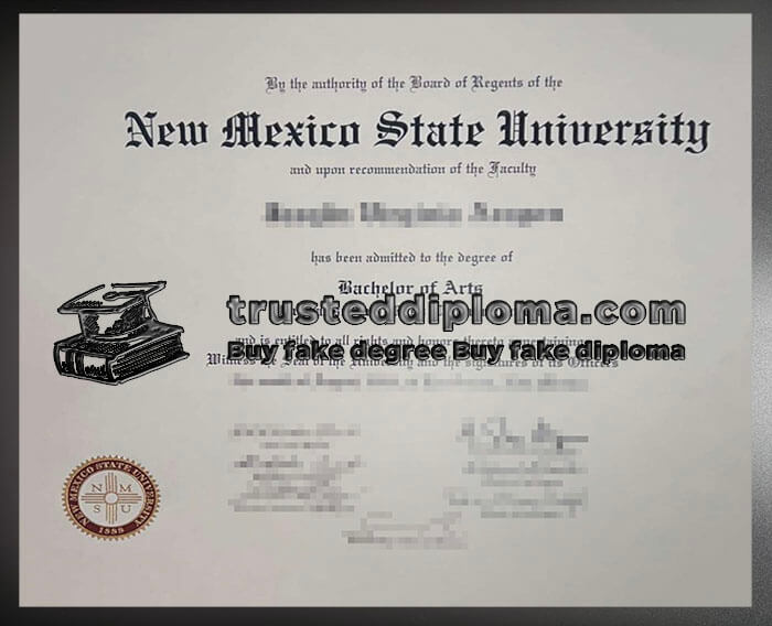 purchase realistic New Mexico State University diploma