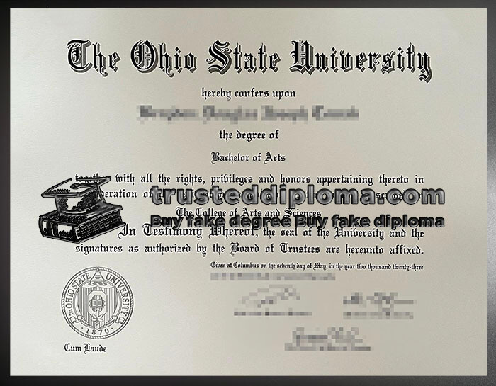 purchase realistic Ohio State University diploma