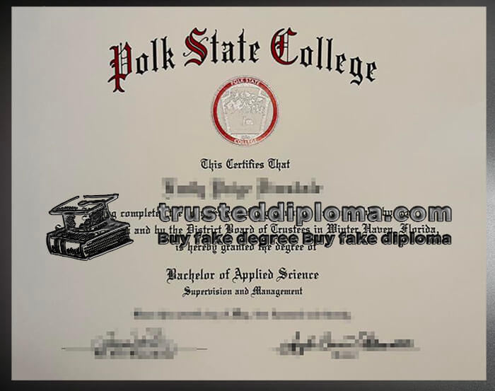 purchase realistic Polk State College diploma