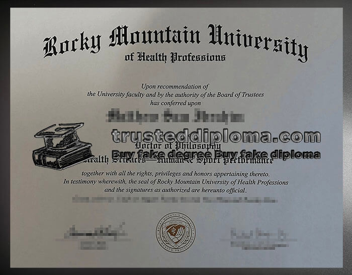 purchase realistic Rocky Mountain University diploma