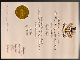 purchase realistic Royal College of Ophthalmologists certificate