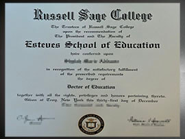 purchase realistic Russell Sage College degree