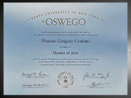 purchase realistic SUNY at Oswego degree