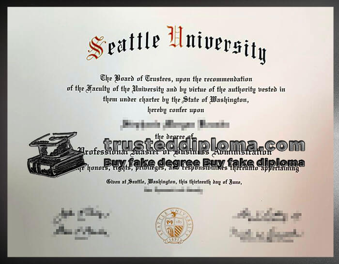 purchase realistic Seattle University diploma