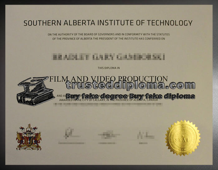 purchase realistic Southern Alberta Institute of Technology diploma