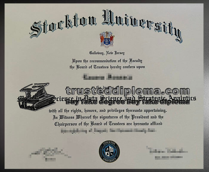 purchase realistic Stockton University diploma