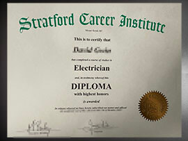 purchase realistic Stratford Career Institute diploma