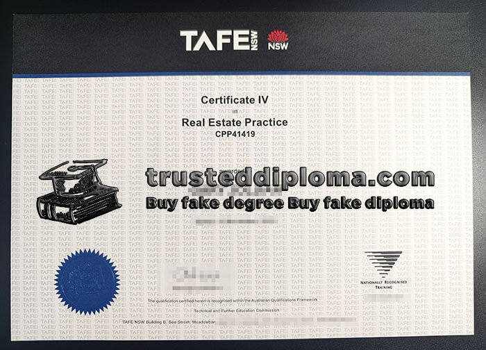 purchase realistic TAFE NSW Certificate IV