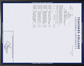 purchase realistic Teachers College Columbia University Transcript
