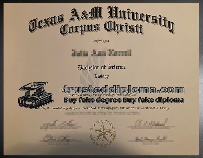 purchase realistic Texas A&M Corpus Christi diploma