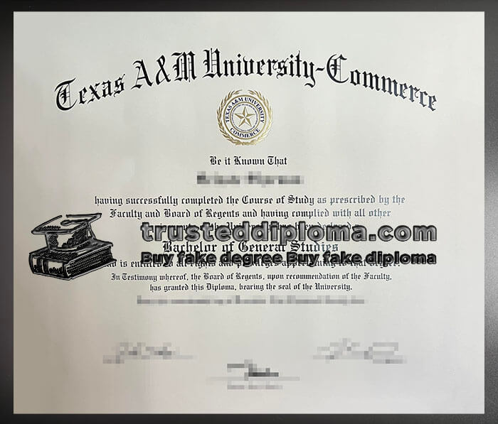 purchase realistic Texas A&M University Commerce diploma