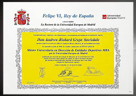 purchase realistic Universidad Europea de Madrid diploma