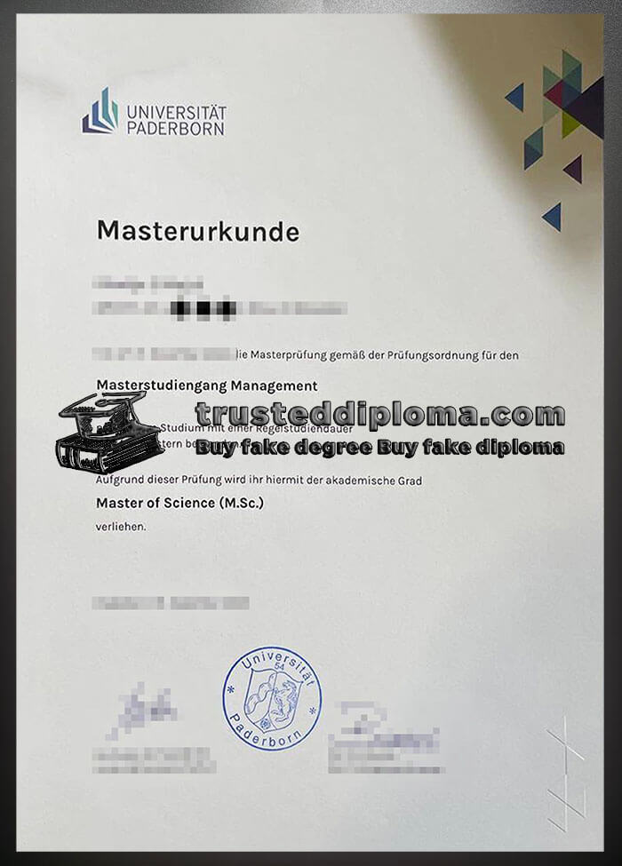 purchase realistic Universität Paderborn diploma