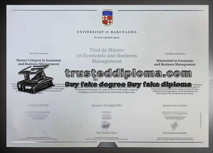 purchase realistic Universitat de Barcelona diploma