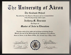 purchase realistic University of Akron degree