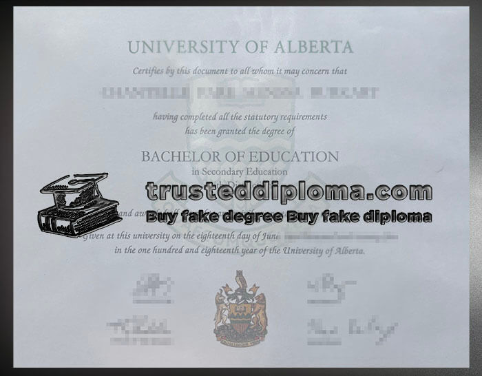 purchase realistic University of Alberta diploma