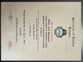 purchase realistic University of Calabar degree