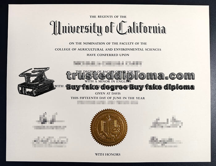 purchase realistic University of California Davis diploma