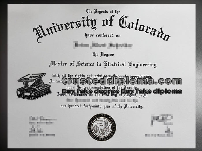 purchase realistic University of Colorado diploma