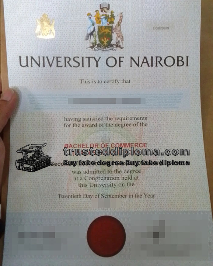 purchase realistic University of Nairobi diploma