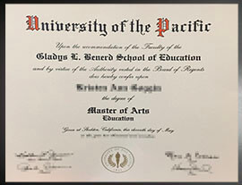 purchase realistic University of the Pacific degree
