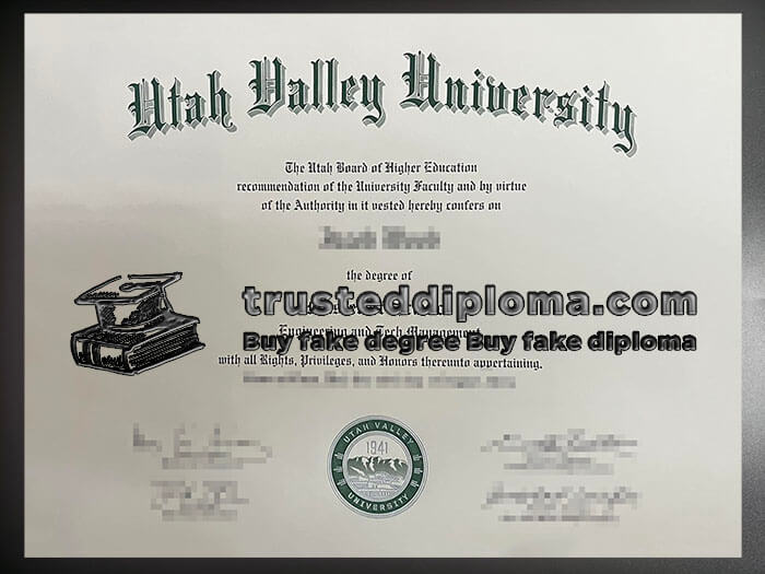 purchase realistic Utah Valley University diploma