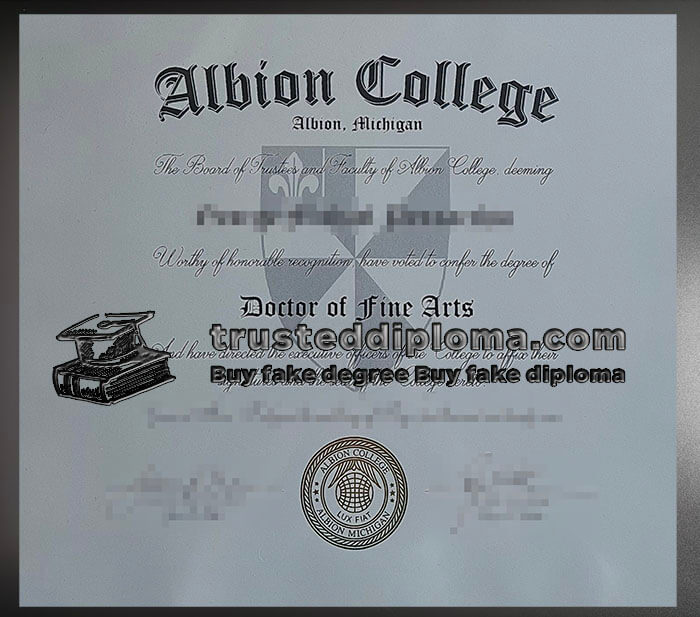 purchase realistic Albion College diploma