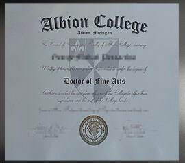 purchase realistic Albion College degree