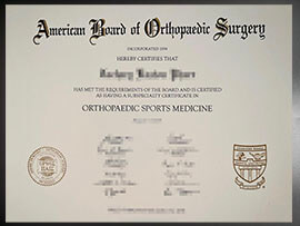 purchase realistic American Board of Orthopaedic Surgery certificate