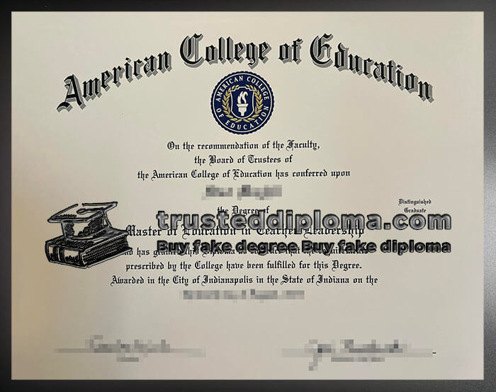 purchase realistic American College of Education diploma