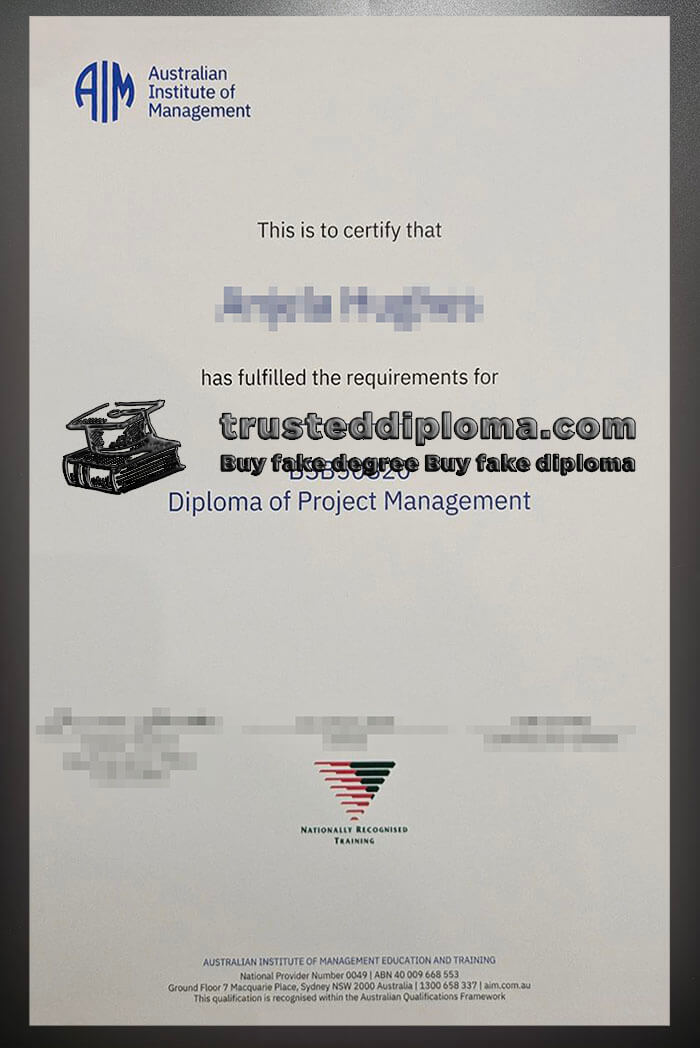 purchase realistic Australian Institute of Management diploma