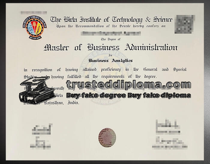 purchase realistic BITS Pilani diploma