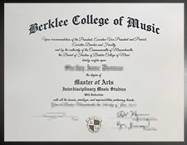purchase realistic Berklee College of MUsic degree