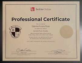 purchase realistic Berklee Online Professional Certificate